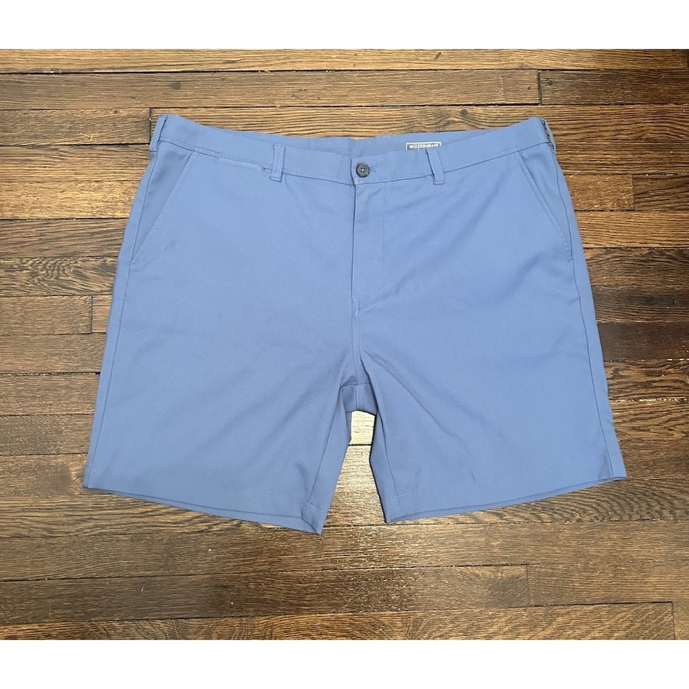 EUC Mizzen + Main Baron Chino Shorts Mens 40‎ Dark Blue 8" Inseam Casual Golf